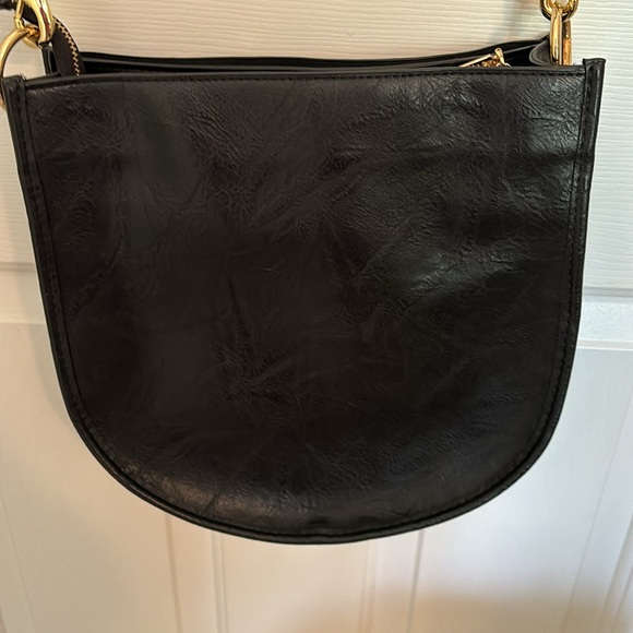 AHDORNED Double-Entry U-Shaped Vegan Messenger Bag - Picture 4 of 13